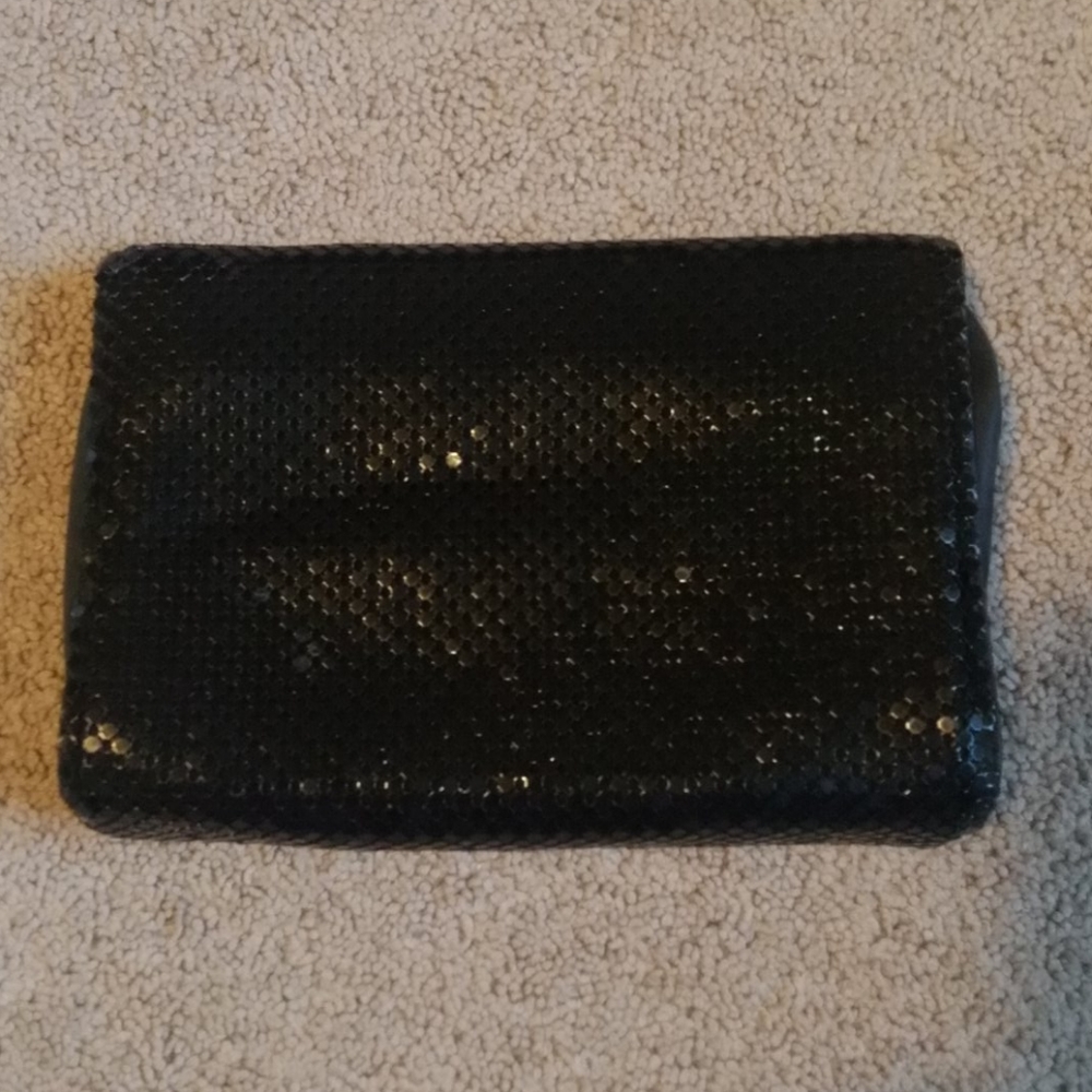 Vintage Whiting & Davis Black Metal Mesh Clutch Bag - Picture 2 of 6